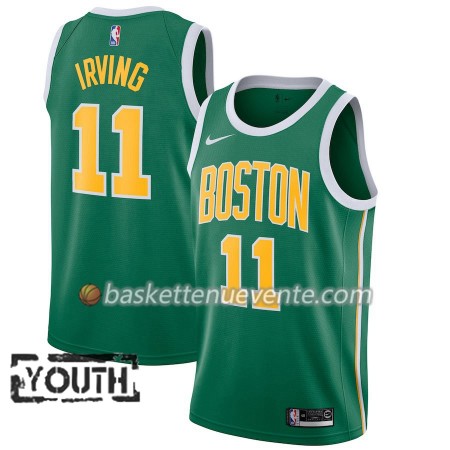 Maillot Basket Boston Celtics Kyrie Irving 11 2018-19 Nike Vert Swingman - Enfant
